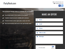 Tablet Screenshot of partyflock.com